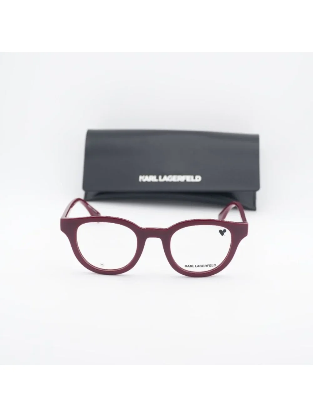 Karl Lagerfeld KL6177 601 Round 47mm Eyeglasses - Burgundy